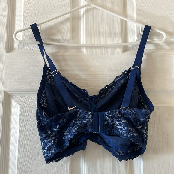 3 Montelle Intimates cup sized bralettes lace wire free 🇨🇦 mauve blue purple - Picture 13 of 14